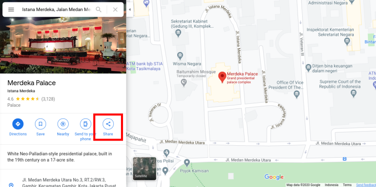 Buka dashboard Acara