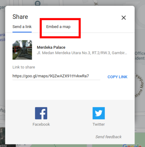 Bagian Lokasi Maps