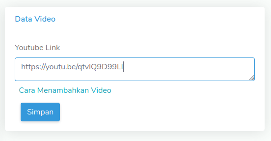 Pilih sumber video